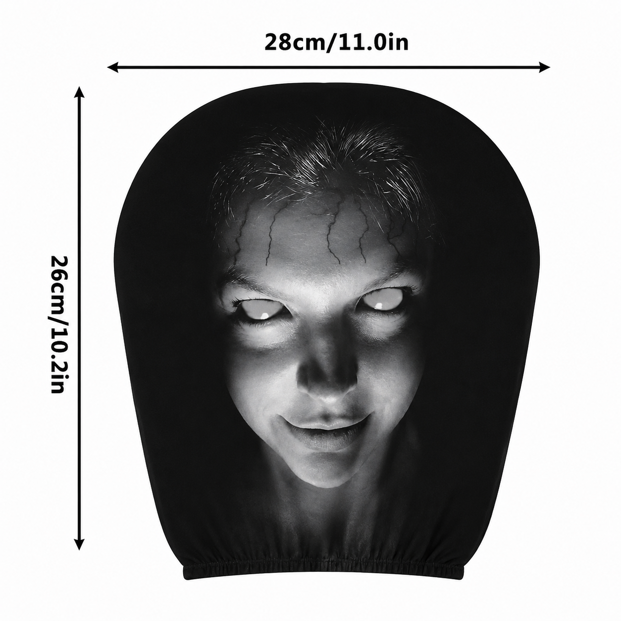 Grinning headrest cover