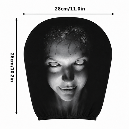 Grinning headrest cover