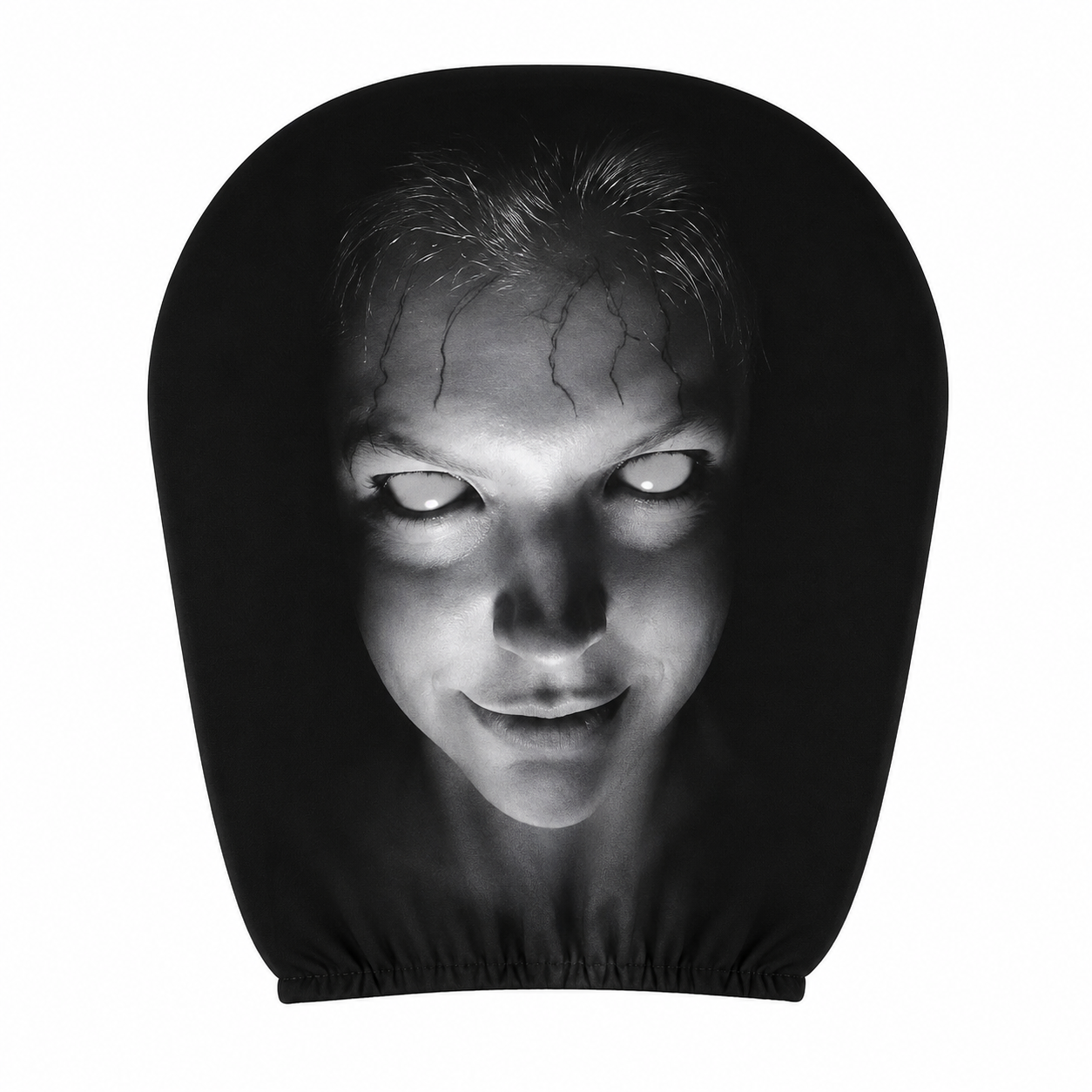 Grinning headrest cover