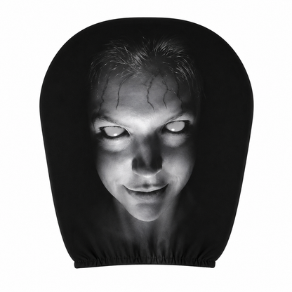 Grinning headrest cover