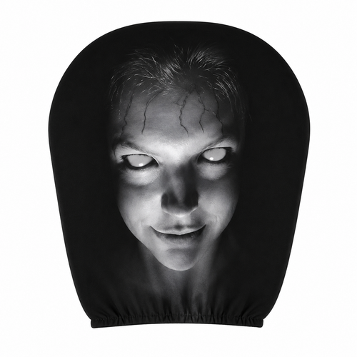 Grinning headrest cover